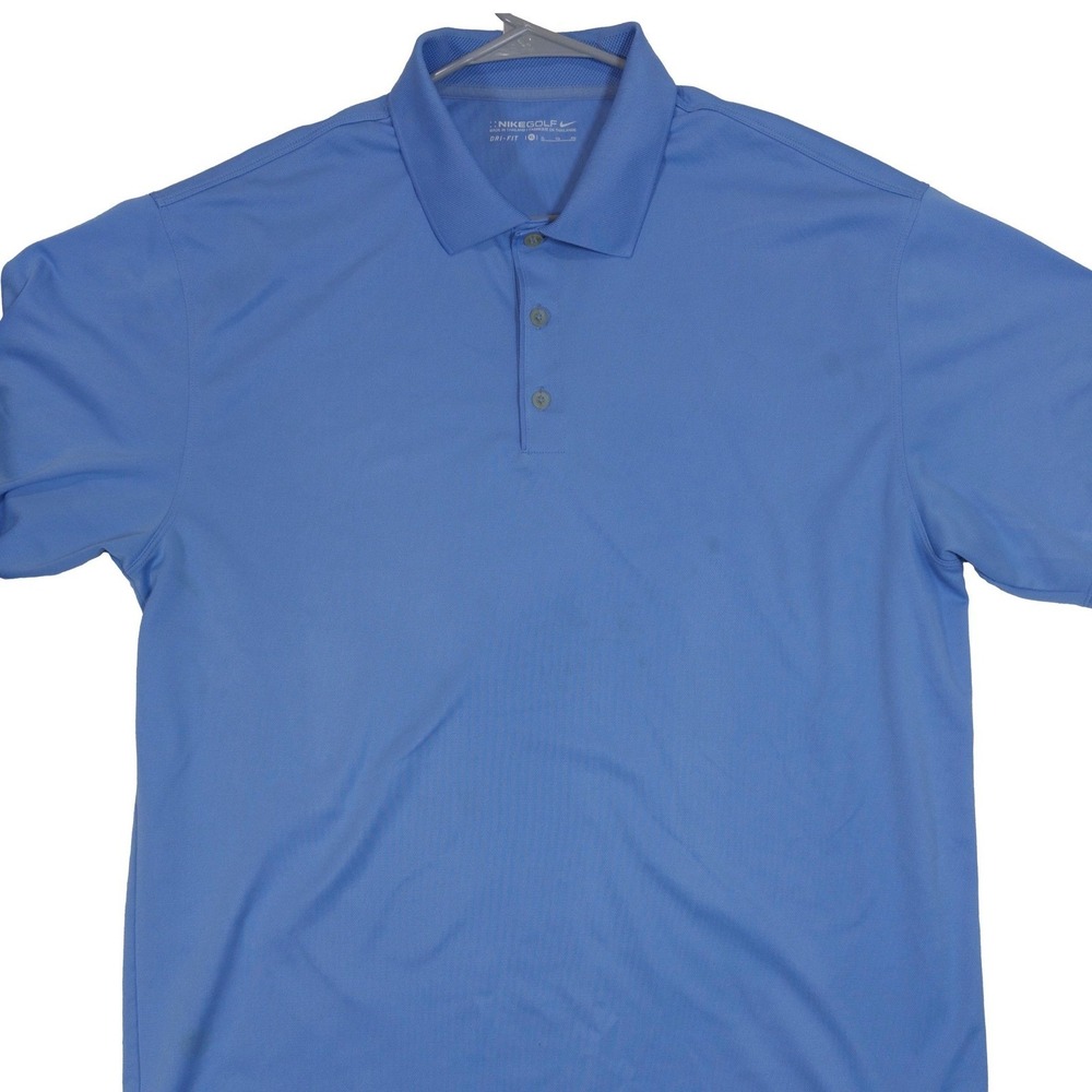 Nike Golf Polo Shirt XL Mens Dri-Fit Short Sleeve Performance Blue
